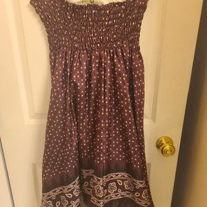 Nani Smocked High-Rise Flounce Gypsy styled Maxi Skirt M